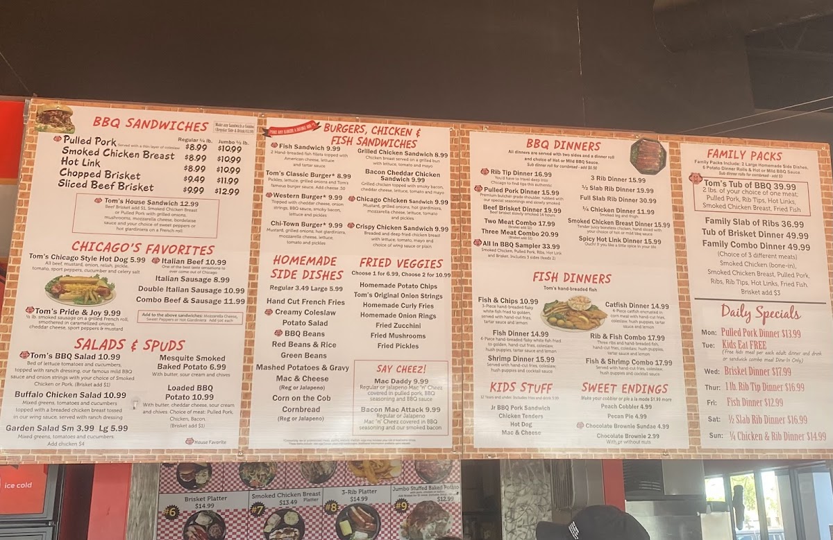 Menu Tom's Bbq - Chandler-3