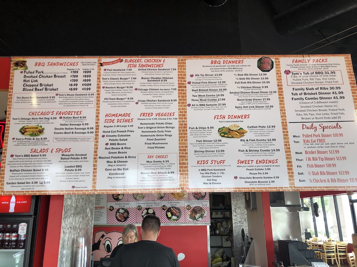 Menu Tom's Bbq - Chandler-8