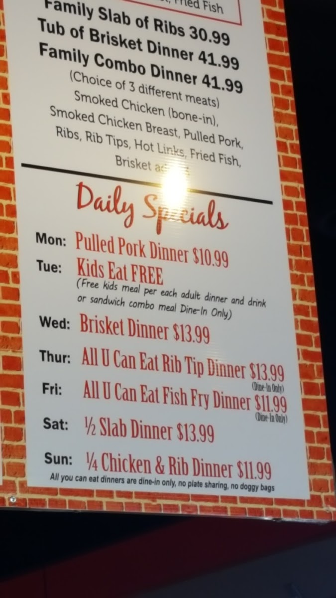 Menu Tom's Bbq - Chandler-9